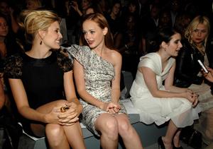 Alexis Bledel Monique Lhuillier Spring 2011 fashion show on September 13, 2010