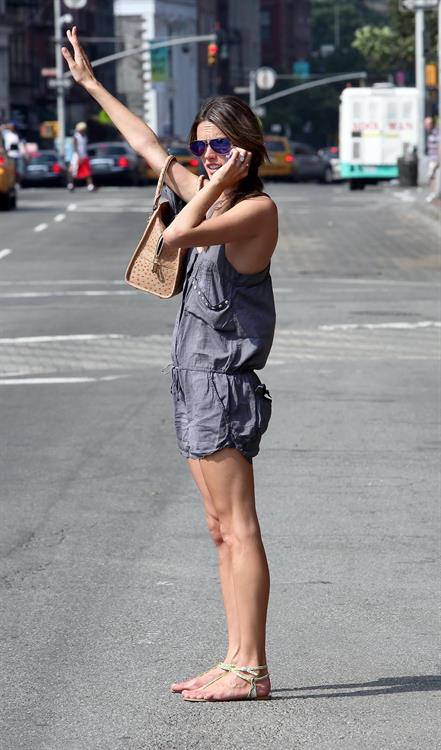 Alessandra Ambrosio AT&T store in New York City on July 16, 2010 
