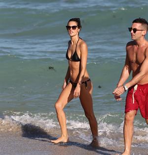 Alessandra Ambrosio – beach candids in Miami 12/6/13  