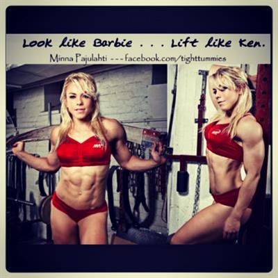 Minna Pajulahti in a bikini