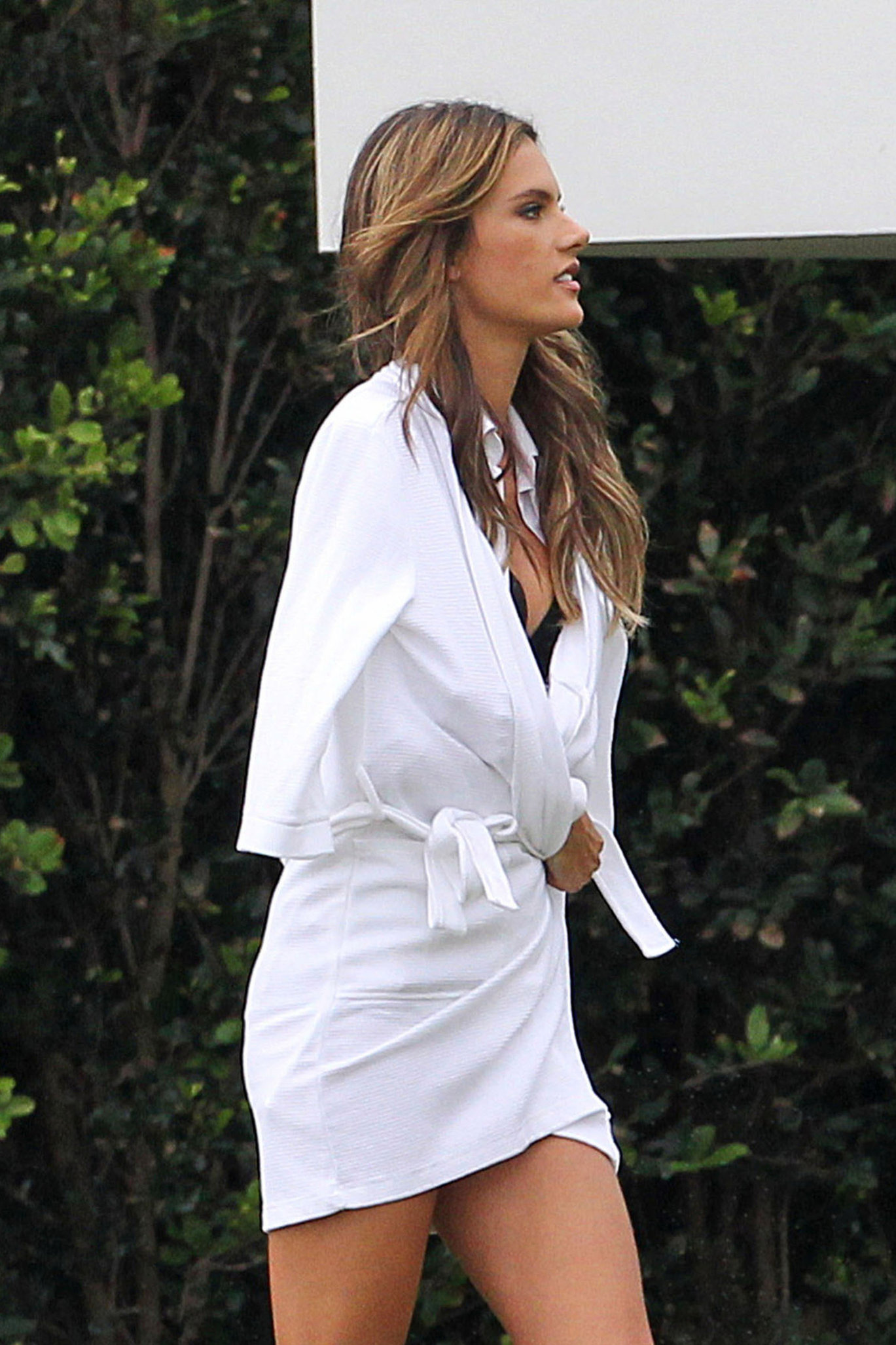 Alessandra Ambrosio Bikini Pictures Alessandra Ambrosio Victoria's Secret bikini photoshoot candids, Miami, Jan 30, 2014