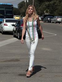 AnnaLynne McCord skydives from 18,000 feet at a charity event, Lompoc August 16, 2014