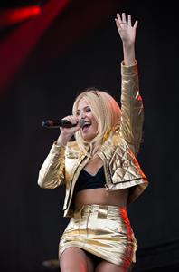 Pixie Lott performing on Day 1 of the V Festival at Hylands Park on August 16, 2014