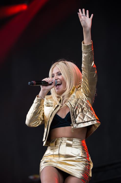 Pixie Lott performing on Day 1 of the V Festival at Hylands Park on August 16, 2014