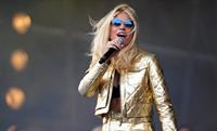 Pixie Lott performing on Day 1 of the V Festival at Hylands Park on August 16, 2014