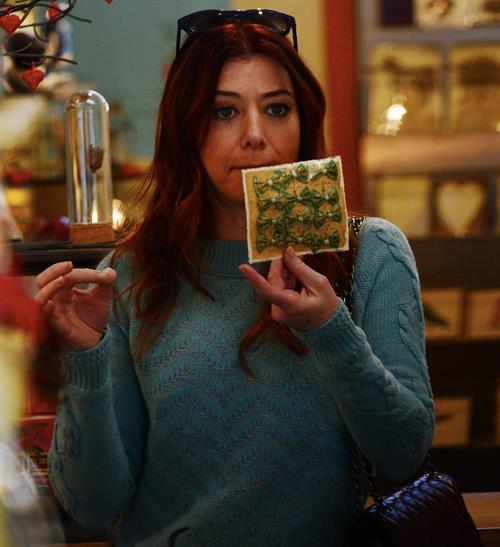 Alyson Hannigan Picks out some gifts at New Stone Age in Los Angeles (January 29, 2014) 