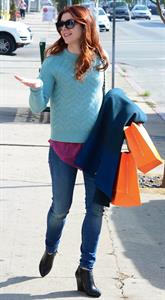 Alyson Hannigan Picks out some gifts at New Stone Age in Los Angeles (January 29, 2014) 