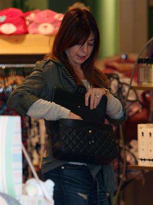 Alyson Hannigan Shopping in Brentwood (November 21, 2013) 