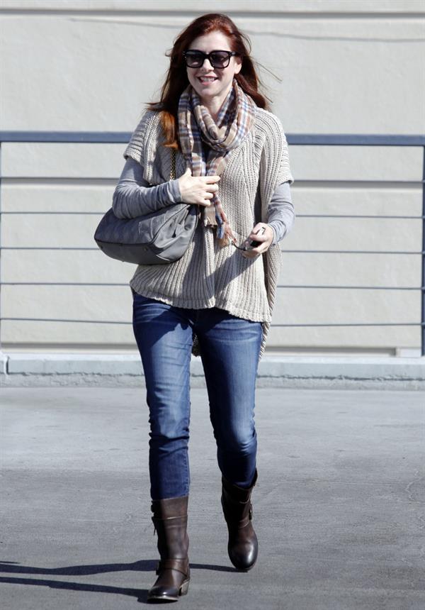 Alyson Hannigan running errands in Brentwood on November 05, 2011 