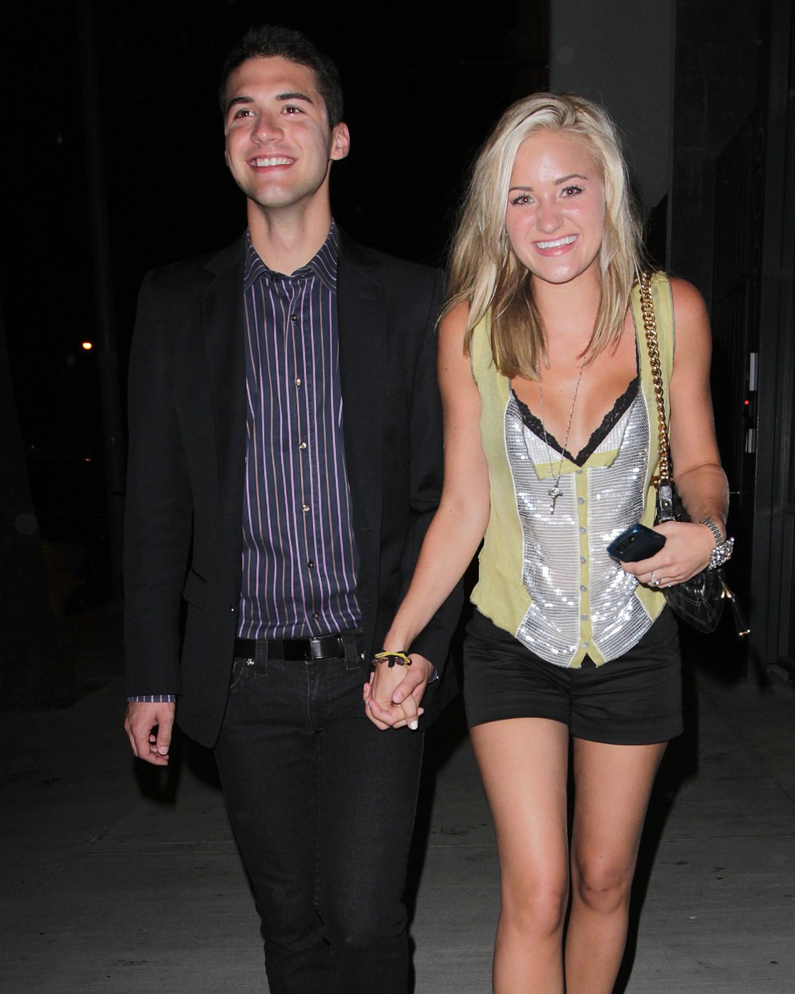 Amanda Michalka leaves a club with a friend in Los Angeles on August 7, 2010 