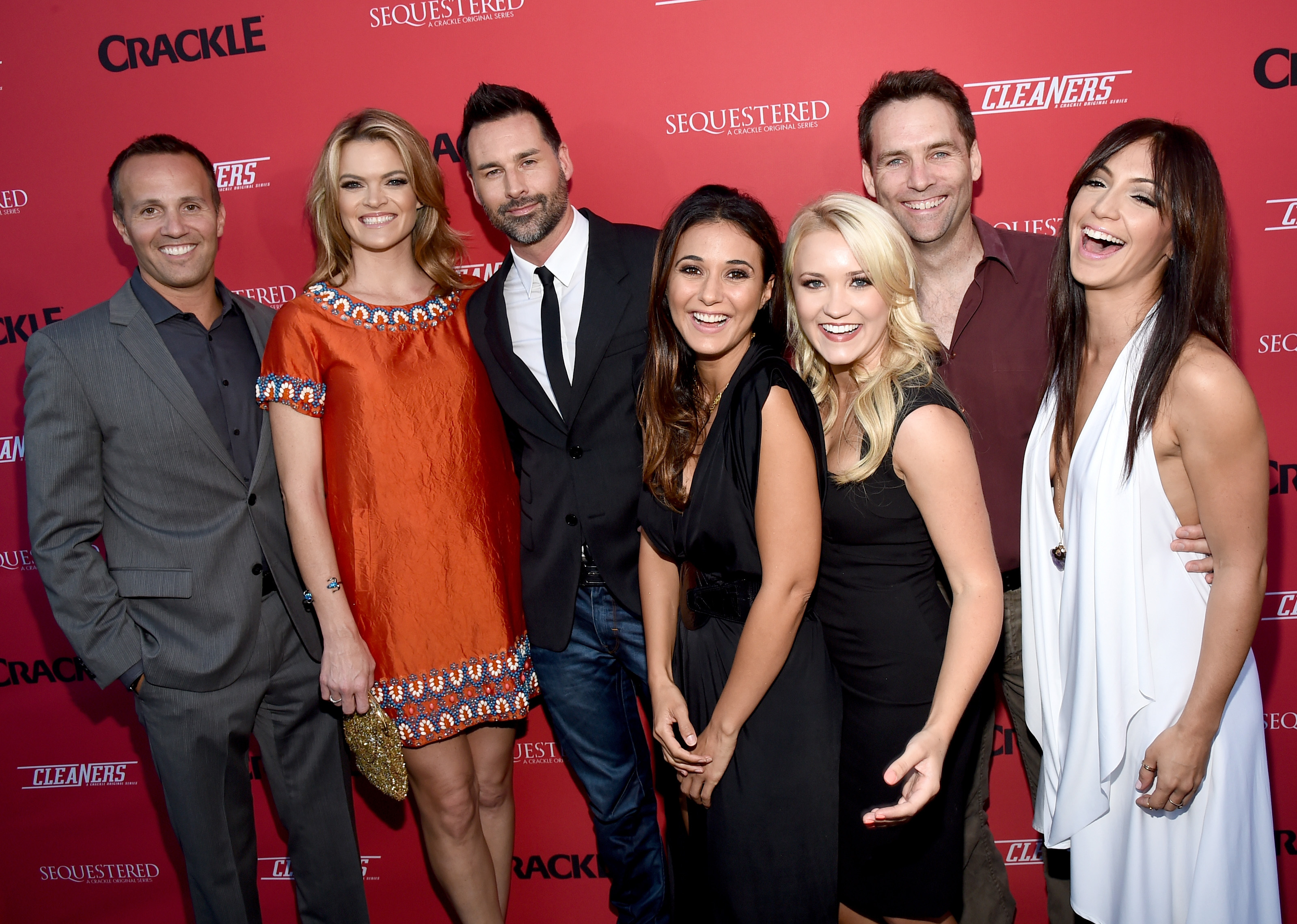 Emmanuelle Chriqui Crackle Original Series Cleaners and Sequestered Summer premiere celebration August 14, 2014
