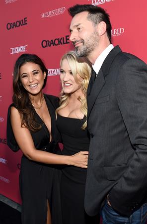 Emmanuelle Chriqui Crackle Original Series Cleaners and Sequestered Summer premiere celebration August 14, 2014