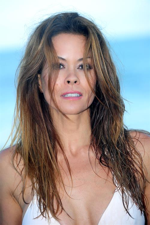 Brooke Burke ~ Bikini at the beach, Malibu, Aug 13, 2014