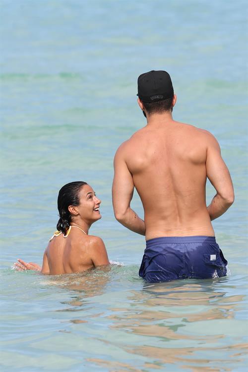 Emmanuelle Chriqui Bikini candids in Miami, 29 Aug 2013 