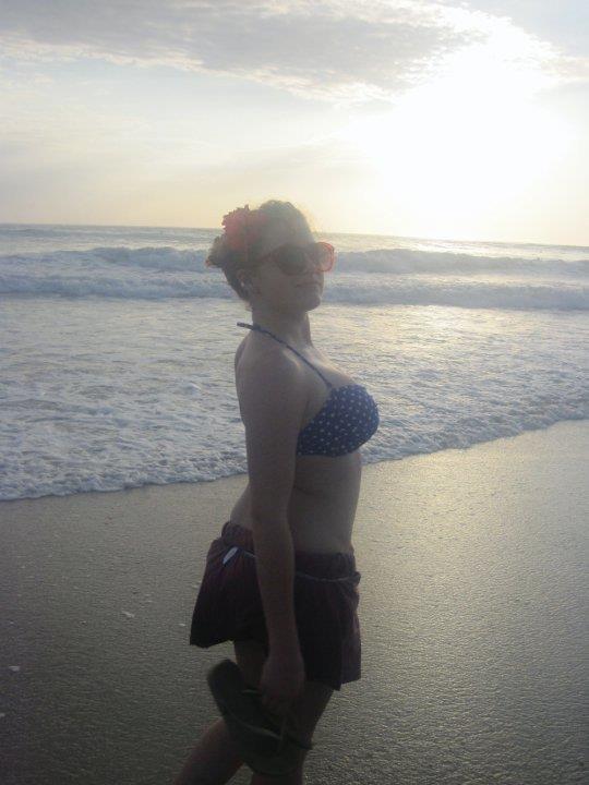 Anonymous in a bikini