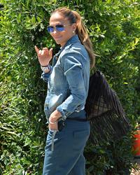 Jennifer Lopez leaves a private party in Brentwood on August 10, 2014