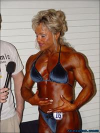 Lisa Aukland in a bikini