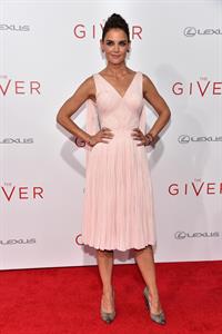 Katie Holmes attending  The Giver  New York City premiere August 11, 2014