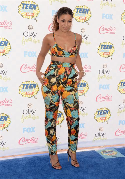 Jordin Sparks attending the 2014 Teen Choice Awards in Los Angeles on August 10, 2014