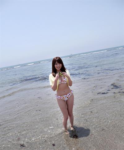 Saki Hatsumi in a bikini