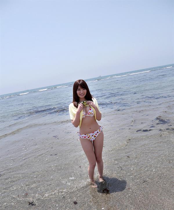 Saki Hatsumi in a bikini