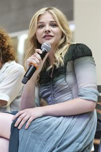 Chloe Grace Moretz attends a QA session Promoting  If I Stay in Seattle 