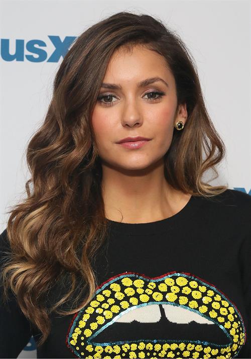Nina Dobrev visits SiriusXM Studios in New York City on August 4, 2014