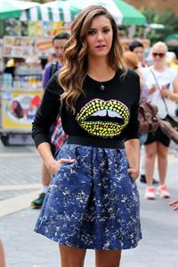 Nina Dobrev visits SiriusXM Studios in New York City on August 4, 2014