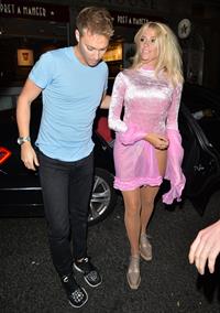 Pixie Lott leaving Freedom Bar in London, England on July 30, 2014