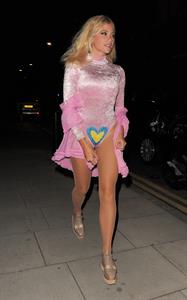 Pixie Lott leaving Freedom Bar in London, England on July 30, 2014