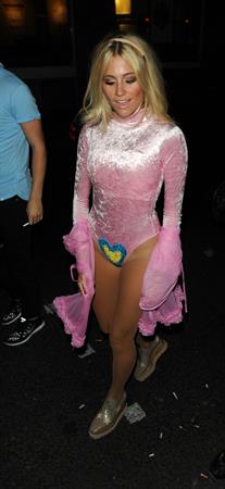 Pixie Lott leaving Freedom Bar in London, England on July 30, 2014