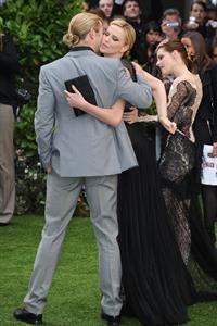 Charlize Theron and Kristen Stewart at the  Snow White And The Huntsman  World Premiere, May 14, 2012