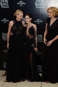 Charlize Theron and Kristen Stewart at the  Snow White And The Huntsman  World Premiere, May 14, 2012