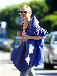 Heather Graham at yoga class in LA 7/31/13 