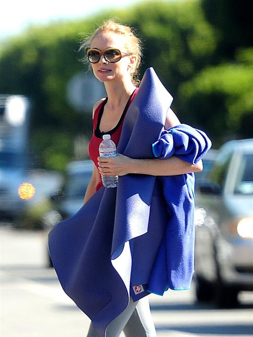 Heather Graham at yoga class in LA 7/31/13 