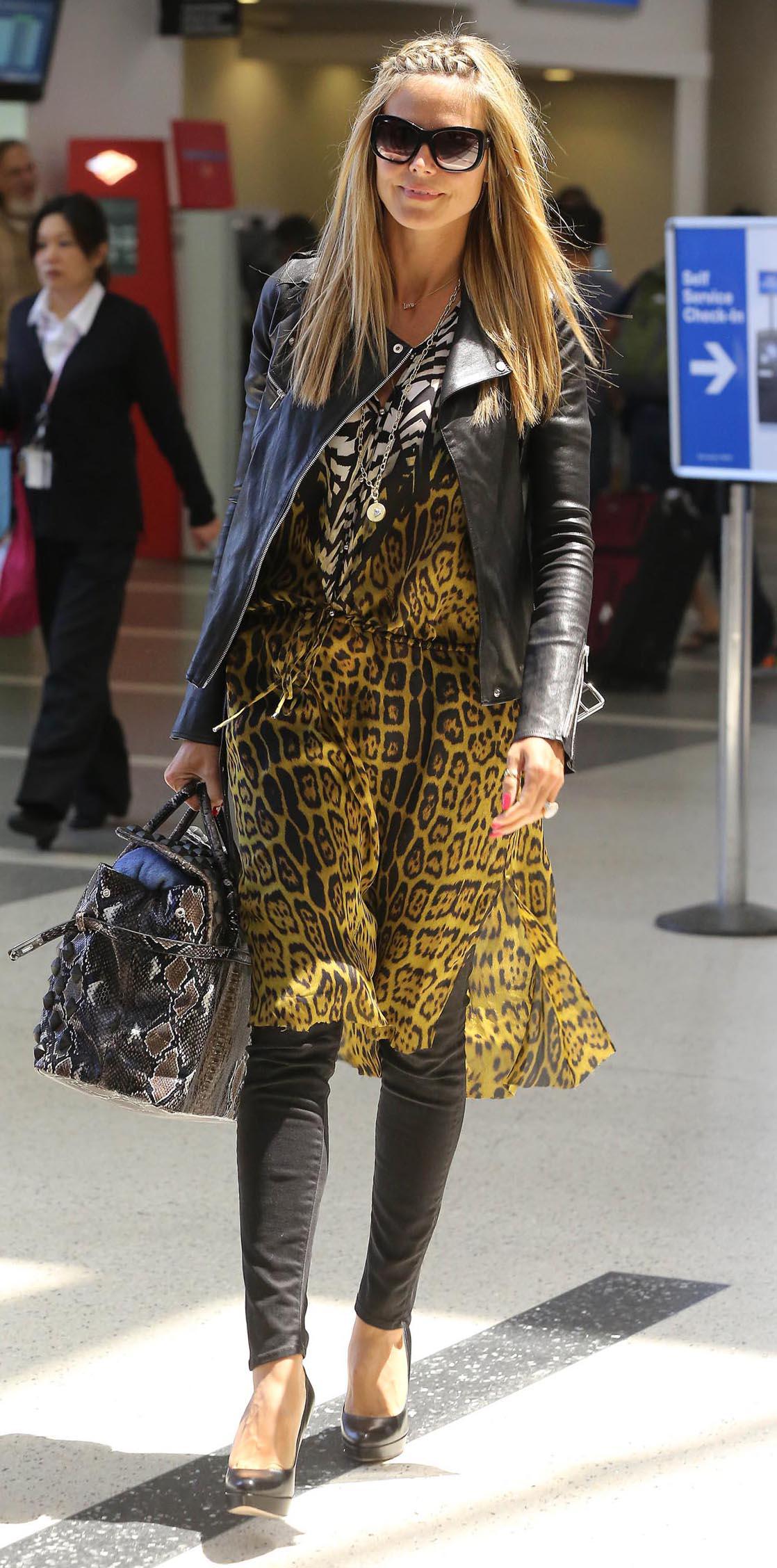 Heidi Klum Pictures. Heidi Klum Departs LA Airport in Los Angeles (May