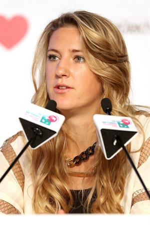 Victoria Azarenka before the Start of the WTA Championships October 21, 2013 