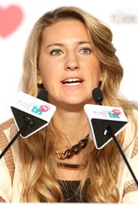 Victoria Azarenka before the Start of the WTA Championships October 21, 2013 