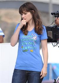 Zooey Deschanel – “New Girl” set in Malibu 10/7/13  