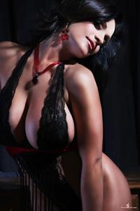 Denise Milani in lingerie