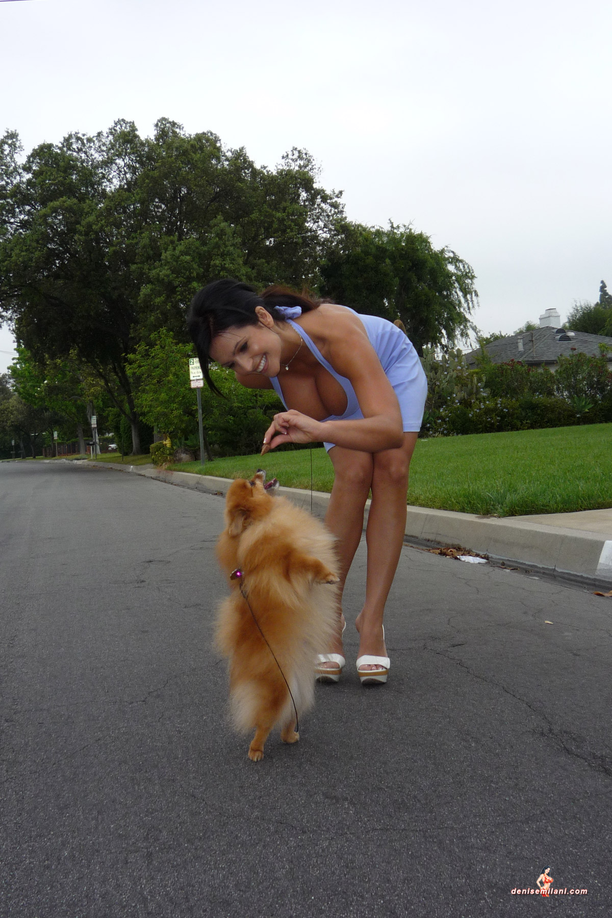 Denise Milani Snapshots - DogWalk