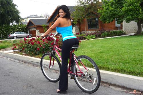 Denise Milani Snapshots - Bicycle