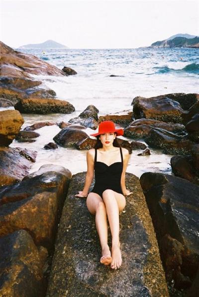 Celina Jade in a bikini