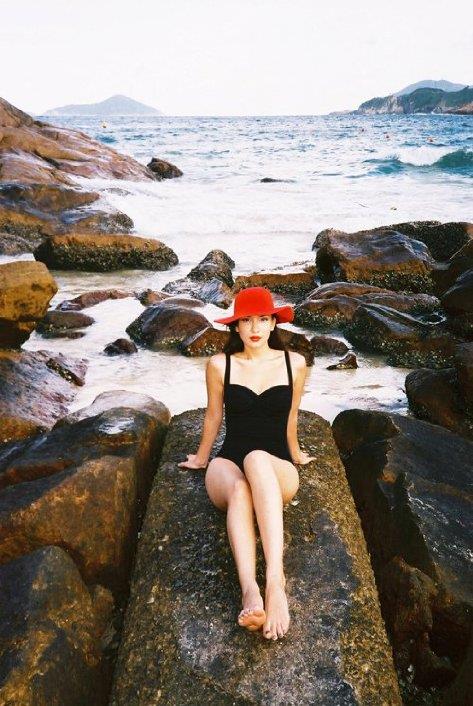 Celina Jade in a bikini