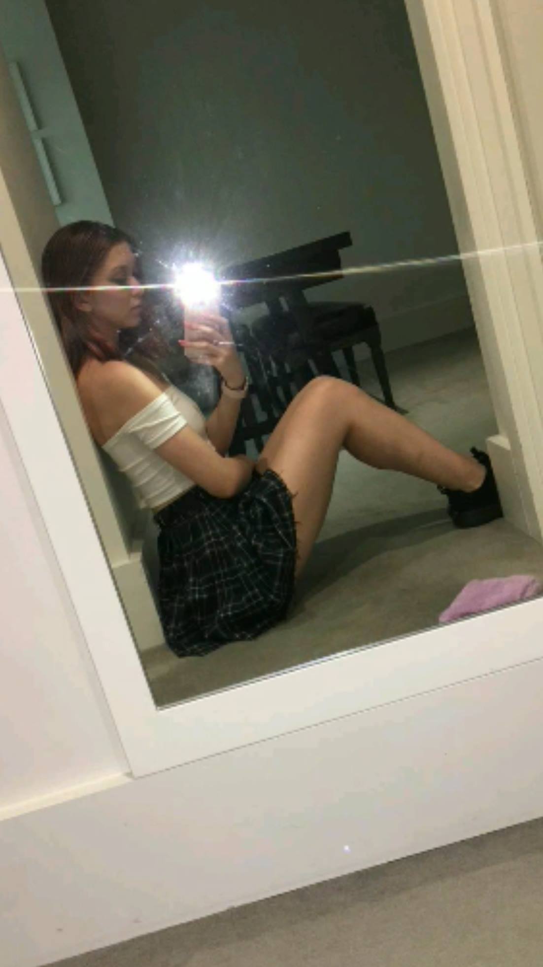 Jean Champion taking a selfie