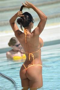 Michelle Lewin in a bikini - ass