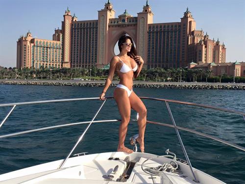 Michelle Lewin in a bikini