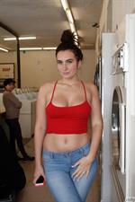 Sidney Alexis Topless in a Store
