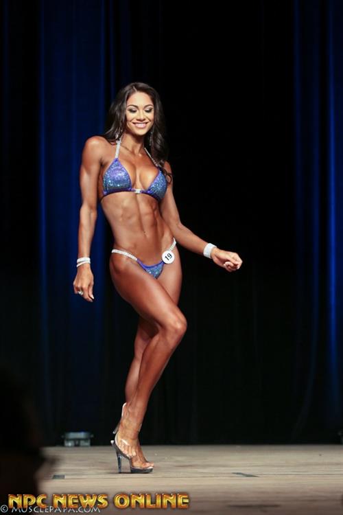 Janet Layug in a bikini