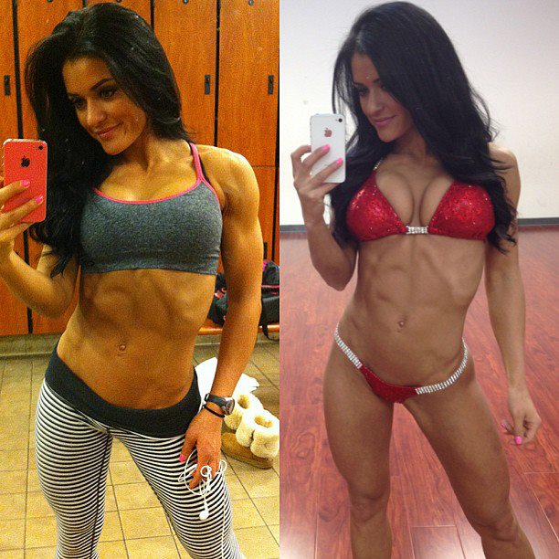 Jessica Arevalo in a bikini taking a selfie